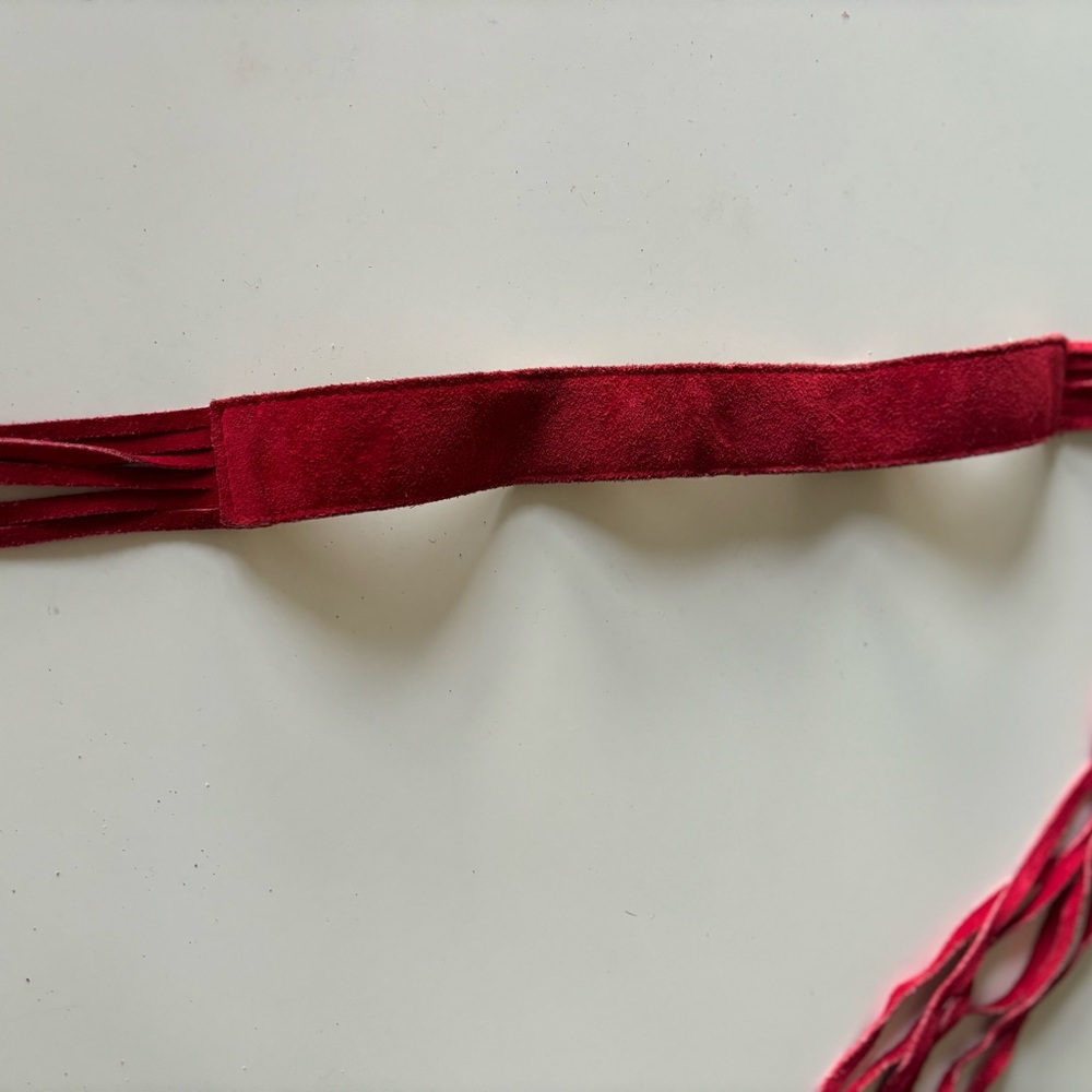 Suede belt